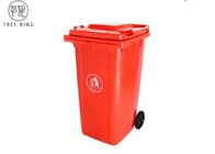 Gospodarstw domowych 240 litrowe kosze na śmieci z tworzyw sztucznych, czerwony kosz na śmieci na śmieci ogrodowe
