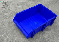 Niebieskie / czerwone plastikowe pojemniki do układania w stosy do bezpiecznego przechowywania części 600 * 400 * 230 mm