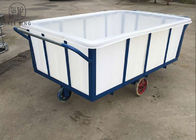 K1200L Prostokątny handlowy wózek z tworzywa sztucznego do prania na kółkach do przemysłowej wilgotnej bielizny