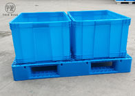 Stojaki do wielokrotnego użytku Plastikowe palety ze skidami do wózków widłowych z wejściem 4-drogowym P1208