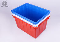 W140 Tekstylne plastikowe pojemniki na pojemnik, niebieskie / czerwone układanie w stos Duże plastikowe wanny