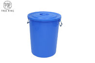 100 litrów mały plastikowy kosz na śmieci z pokrywką / stalowa klatka i koła czerwony lub niebieski