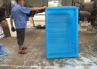 Open Top Blue prostokątne duże plastikowe wanny stawowe do uprawy hydroponicznej100 galonów