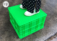 Polietylenowe pudełka do układania w ciężkie produkty, plastikowe pudełko plastikowe z kwadratowymi elementami
