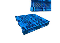 Virgin PP Rackable 1111 Niebieskie plastikowe palety z 3 płozami do wózków widłowych na półkach, 1000 kg ładunku
