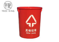Czerwony kolor 100L plastikowe wiadra do przechowywania żywności z pokrywkami i uchwytem do suchego pakowania żywności