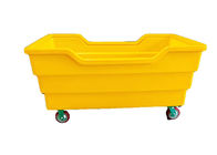 400-800 kg Poly Box Truck Półotwarty Poly Linen Handlowy wózek do prania na kółkach