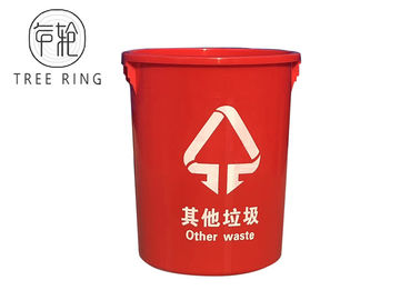Czerwony kolor 100L plastikowe wiadra do przechowywania żywności z pokrywkami i uchwytem do suchego pakowania żywności