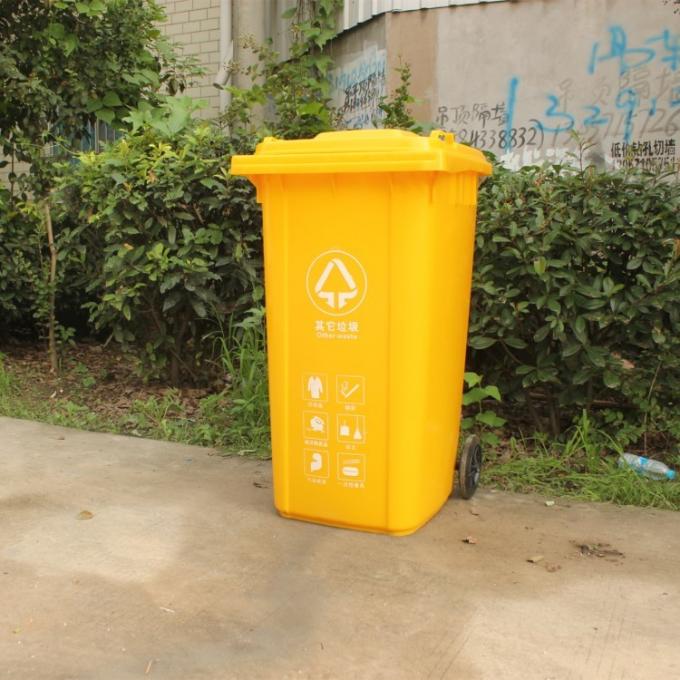 Pojemnik na odpady HDPE o pojemności 240 litrów, z koszem na śmieci HDPE lub koszem na śmieci