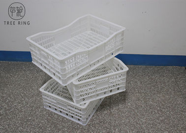 Mesh Przenośne plastikowe skrzynki na winogrona 618 * 410 * 200 Mm Recykling artykułów spożywczych