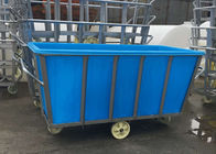 Polietylenowe lniane przemysłowe plastikowe wózki do prania Kosz na kółkach 2100 * 1080 * H880 Mm K1300L