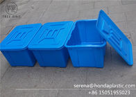 C614l Plastikowe pudełka do przechowywania w stosie z pokrywkami 670 * 490 * 390 Mm