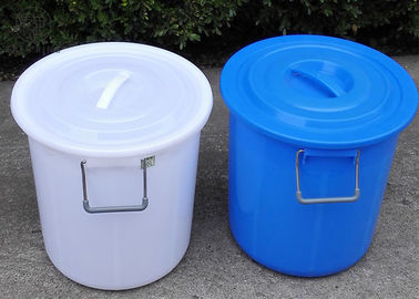 Małe okrągłe wiadro na śmieci z pokrywką Heavy Duty klasy spożywczej B50L