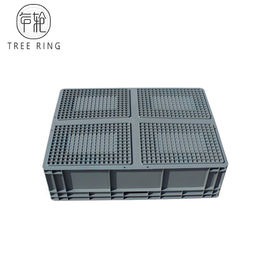 800 * 600 * 230 Mm Euro Plastikowe pudełka do przechowywania tacek do przechowywania w przemyśle