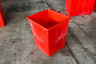Solidny, trwały pojemnik na papier, plastikowe pojemniki na odpady kuchenne w kolorze czerwonym