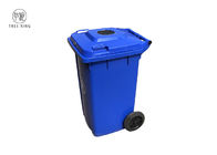 Recykling na zamówienie Lokalny kosz na śmieci Kosz na kółkach 240l Niebieski Z zamknięciem na butelki