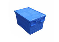 Pojemnik z siatki i stosu z plastikowymi siatkami z dołączonymi pokrywami 600 * 400 * 360 mm