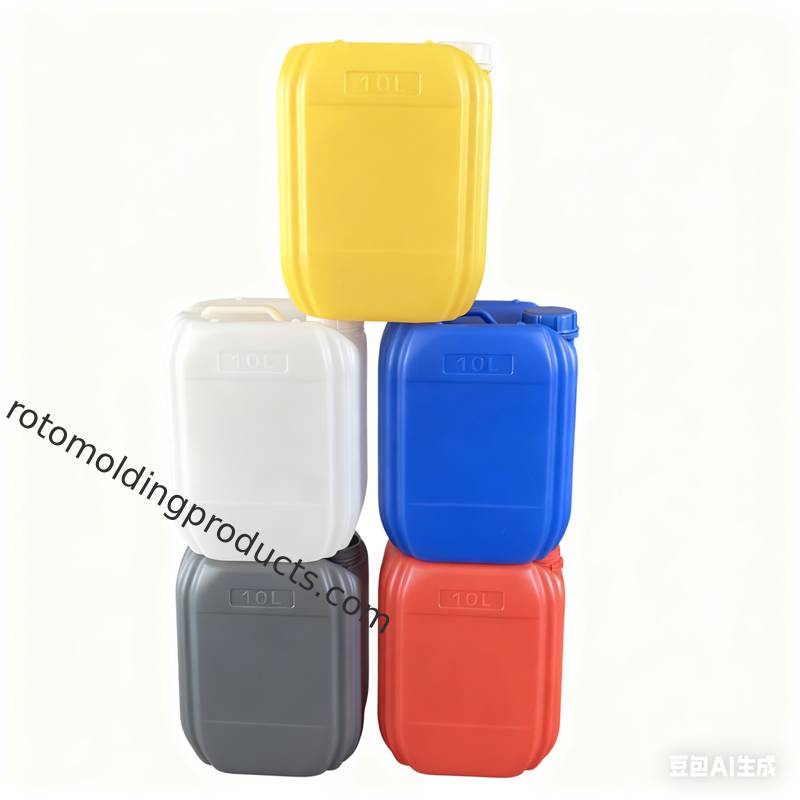 Kanister z tworzywa sztucznego przeznaczony do kontaktu z żywnością o pojemności 30 litrów i zamknięciem na zakrętkę do przechowywania chemikaliów i miodu