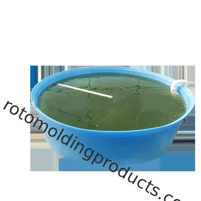 1000-galonowy pionowy płaski niebieski staw rybny PE do pływania na gowing sumach chińskich